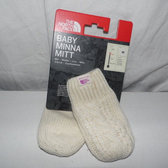 The North Face Baby Minna Mitt White Mittens XS - Picture 1 of 2